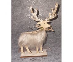 Vianočná figúrka jeleň drevená