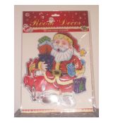 Vianočné nálepky - Santa
