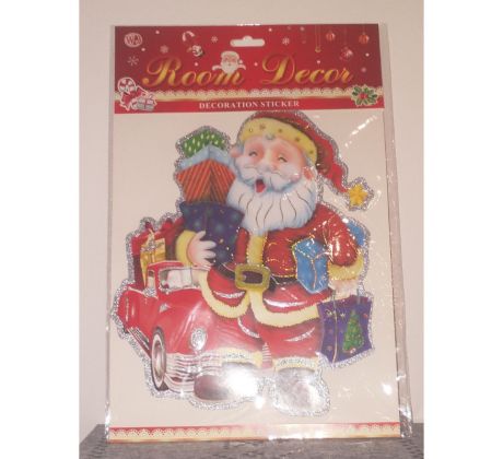 Vianočné nálepky - Santa