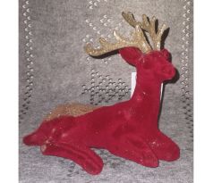 Vianočná dekorácia jeleň červený
