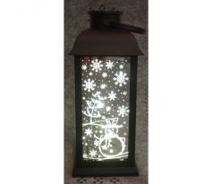 LED vianočný svietnik  čierny