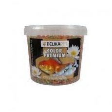 Krmivo pre Jazierkové ryby a Koi kapry Color Premium 3l (500g) - vedierko