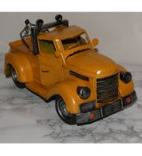 Kovová replika auto (17x30x15cm) - žlte