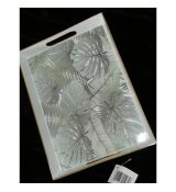 Servírovacia tacka dekoratívna - listy (3,5x29,5x22cm)