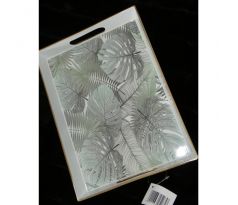 Servírovacia tacka dekoratívna - listy (3,5x29,5x22cm)