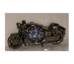 Kovová replika motocykla s hodinami - (12x27x6cm)