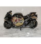 Plastová replika motocykla s hodinami - (15x26x6cm)