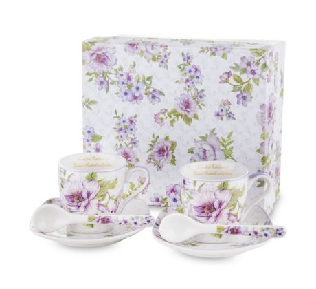 Sada šálok s podšálkou v darčekovej krabici