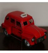 Kovová replika auto (16x25x12.5cm) - červené