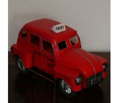 Kovová replika auto (16x25x12.5cm) - červené