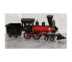 Kovová replika lokomotíva - (21x52x11cm)