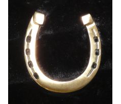 Ozdoba podkova, mosadzná - (11x10cm)