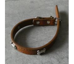 Obojok pre psov hnedé 375x15mm