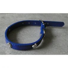 Obojok pre psov modrý 375x15mm