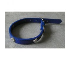 Obojok pre psov modrý 375x15mm