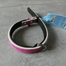 Obojok pre psa rúžový s mäkkou podšívkou 560x25mm
