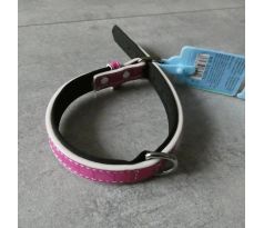 Obojok pre psa rúžový s mäkkou podšívkou 560x25mm