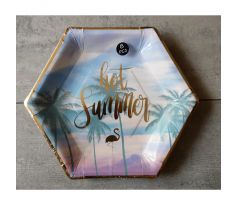 Sadá papierových tanierov 8ks - Hot Summer