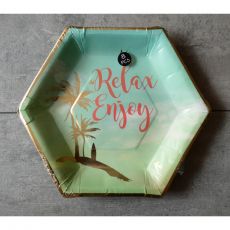 Sadá papierových tanierov 8ks - Relax Enjoy