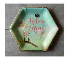 Sadá papierových tanierov 8ks - Relax Enjoy