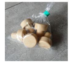 Korky na fľašu, syntetické 19,5mm - 5ks