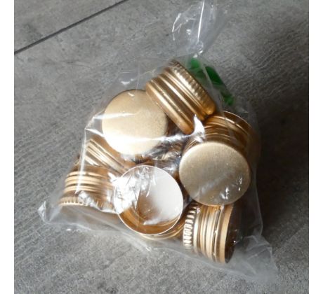 Viečka na fľašu, kovové 28x18mm - 12ks