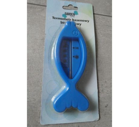 Bazénový teplomer RYBKA - modrý