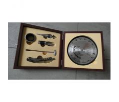 Vinárska súprava v darčekovej krabičke - 5 pomôcok + bar kompas