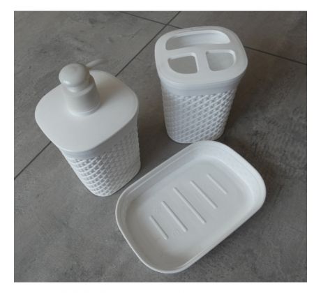 Sadá kúpeľňová, plastová DIAMOND - 3-dielna