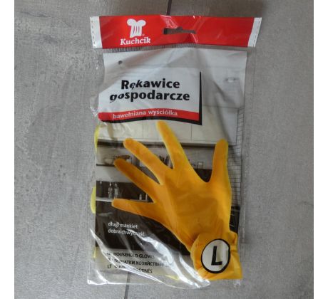 Rukavice, gumové na domáce práce - veľkosť L
