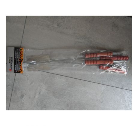 Sada potrieb na grilovanie - 3-dielna s čiernou rúčkou