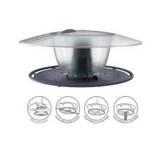 Krmítko, Antracit, 29,4x25,8x12,2cm, pre vtáky