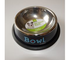 Miska pre psi kovová - čierna