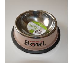 Miska pre psi kovová - ružová