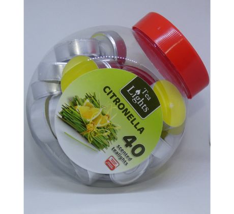 ADMIT vonné čajové sviečky Citronella - 40ks