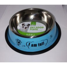 Miska pre psi kovová 12cm - modrá