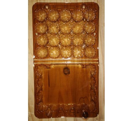 Obal na prepeličie vajíčka 20ks, hnedý, nosivá aj mäsová