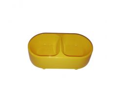 Miska pre psi plastová žltá
