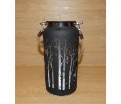 Lampáš kovový čierny