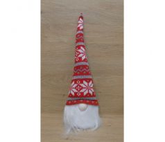 Figúrka škriatok červený