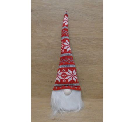 Figúrka škriatok červený