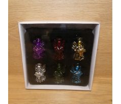 Závesná ozdoba na stromček, anjeliky - 6ks v balení