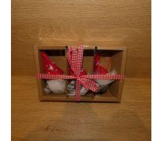 Závesná ozdoba na stromček, škriatky - 3ks v balení