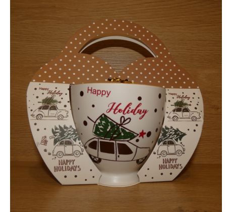 Sviatočný hrnček 390ml - Happy Holiday
