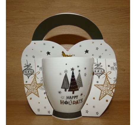 Sviatočný hrnček 420ml - Happy Holidays