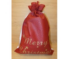 Mikulášske vrece na darčeky 70x50cm - červený