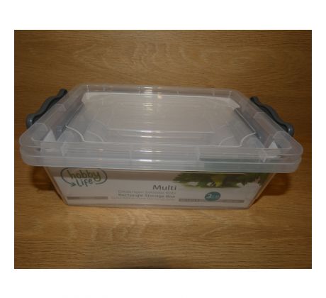 Set úložných dóz, plastových - 0,6+1,2+2l