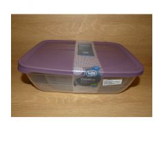 Set dóz, plastových - 0,3+0,6+1,2+2+3l fialové