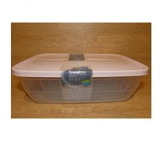 Set dóz, plastových - 0,3+0,6+1,2+2+3l ružové