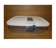 Set dóz, plastových - 0,3+0,6+1,2+2+3l biele